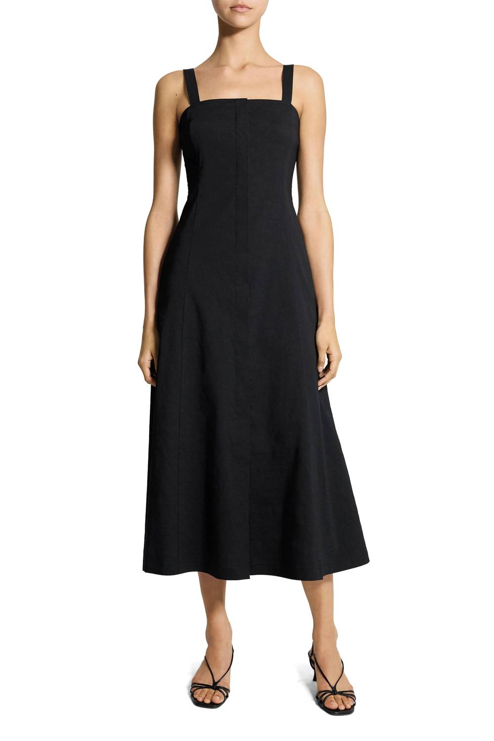 Theory - Square Neck Midi Dress