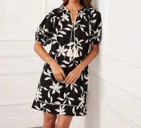 Karen Kane - Puff Sleeve Tassel Dress