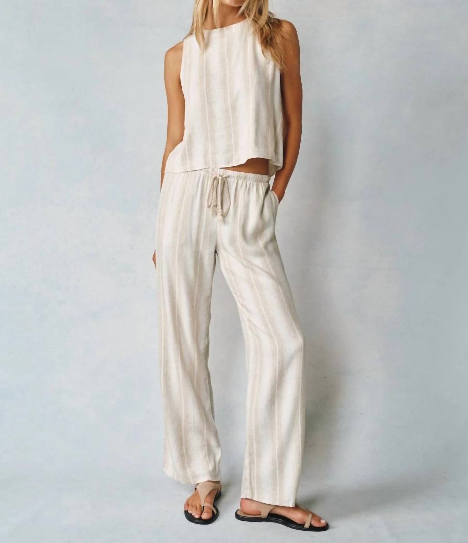 Bella Dahl - Wide Leg Pant With Drawcord