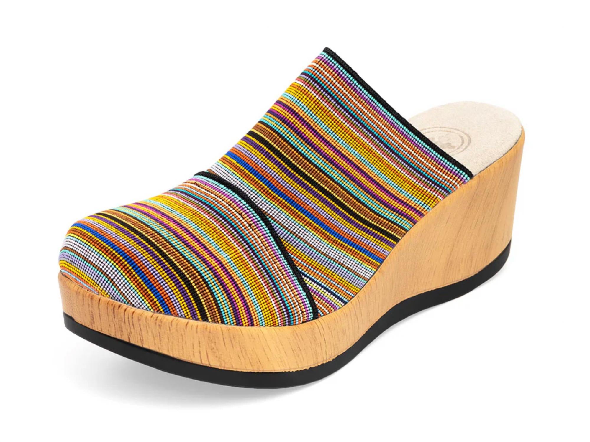Charleston Shoe Co. - Women's Frannie Faux-wood Platform