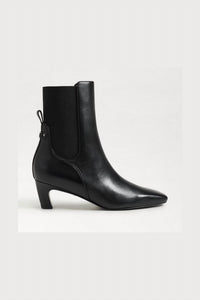 Sam Edelman Women's Margo Kitten Heel Bootie in black gloss leather - women's shoe