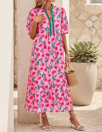 Little Daisy Closet - Floral Print Long Dress