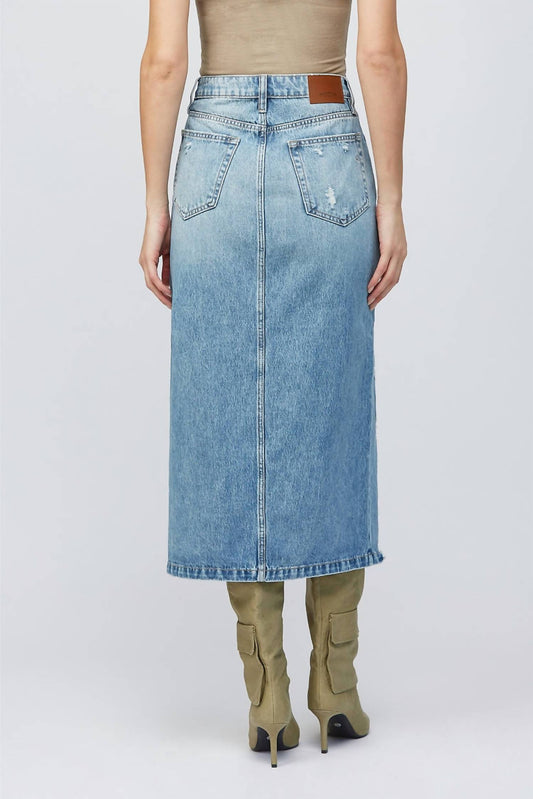 Hidden - Jagger Distressed Maxi Skirt