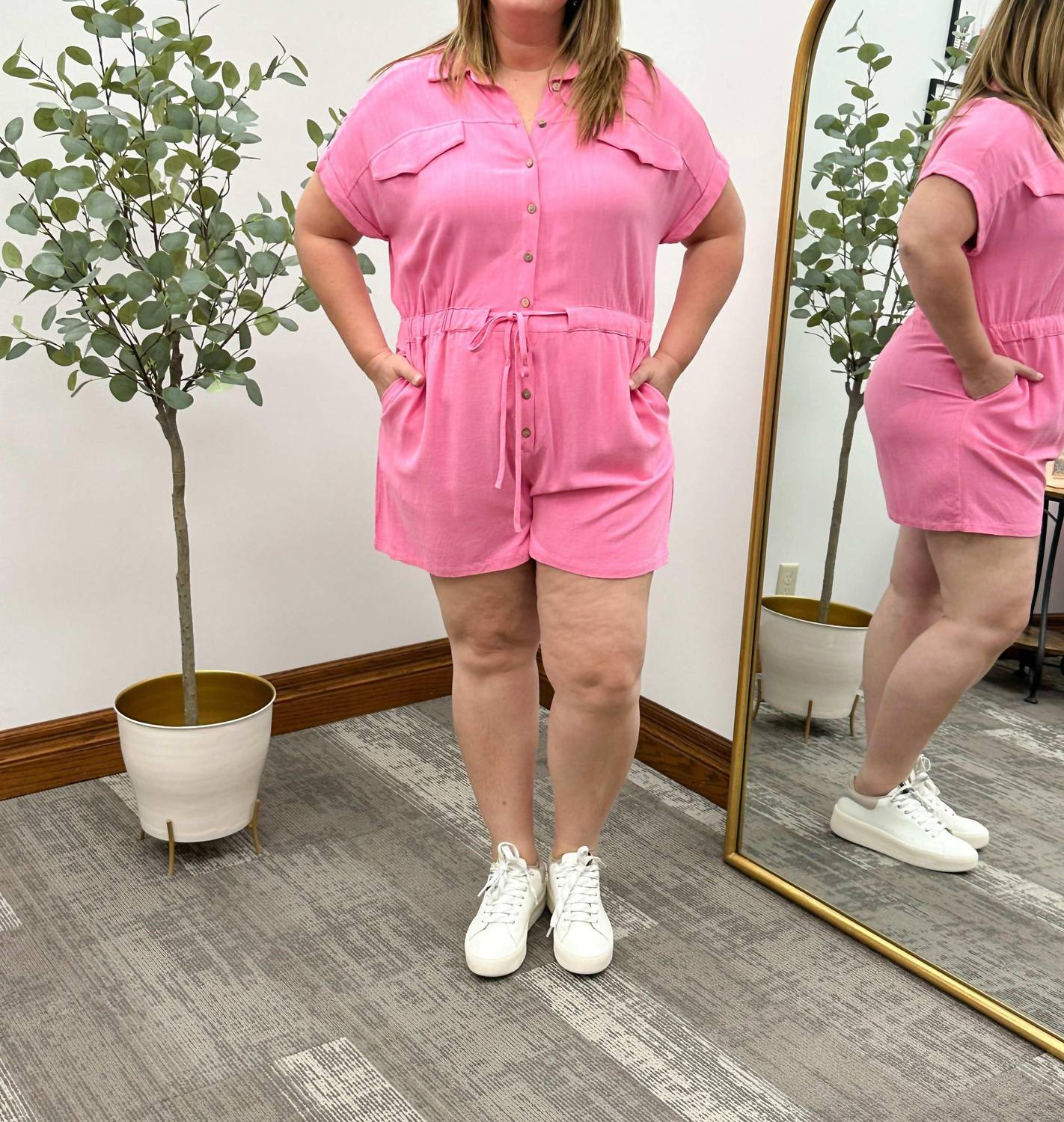She + Sky - Monique Linen Romper