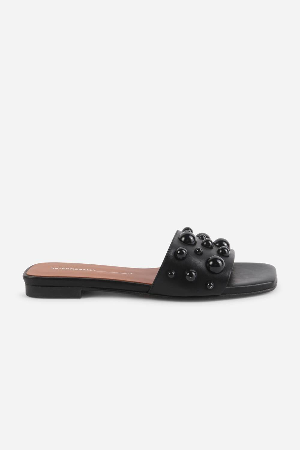 Intentionally Blank - Women's Cocktail Leather Slide Sandal