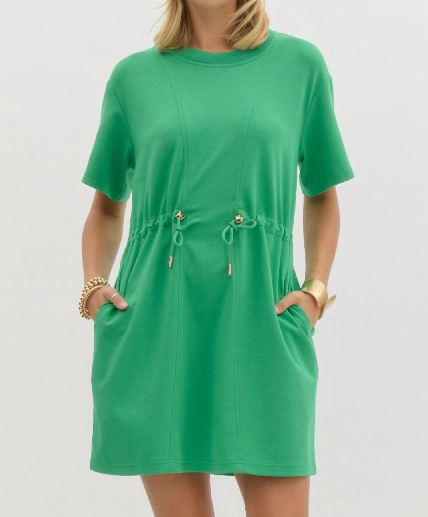 Entro - Drawstring Waist Dress