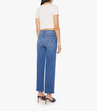 Mother - Mid Rise Rambler Zip Ankle Fray Jeans