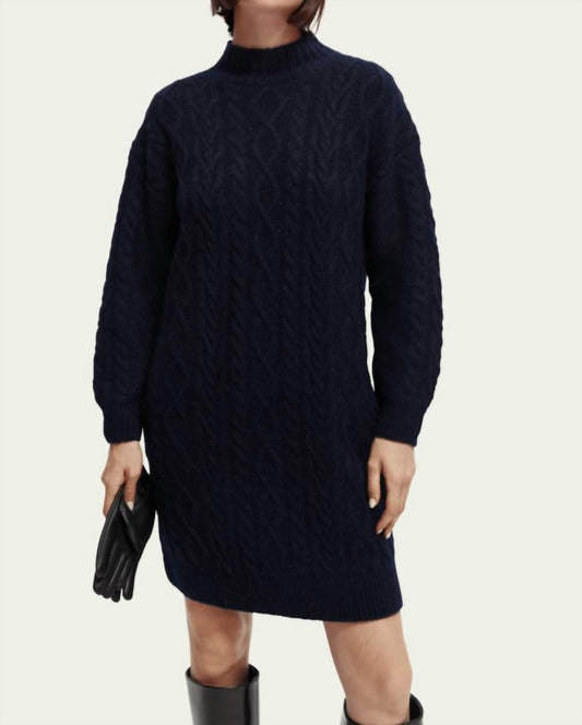 Cable Knit Sweater Mini Dress