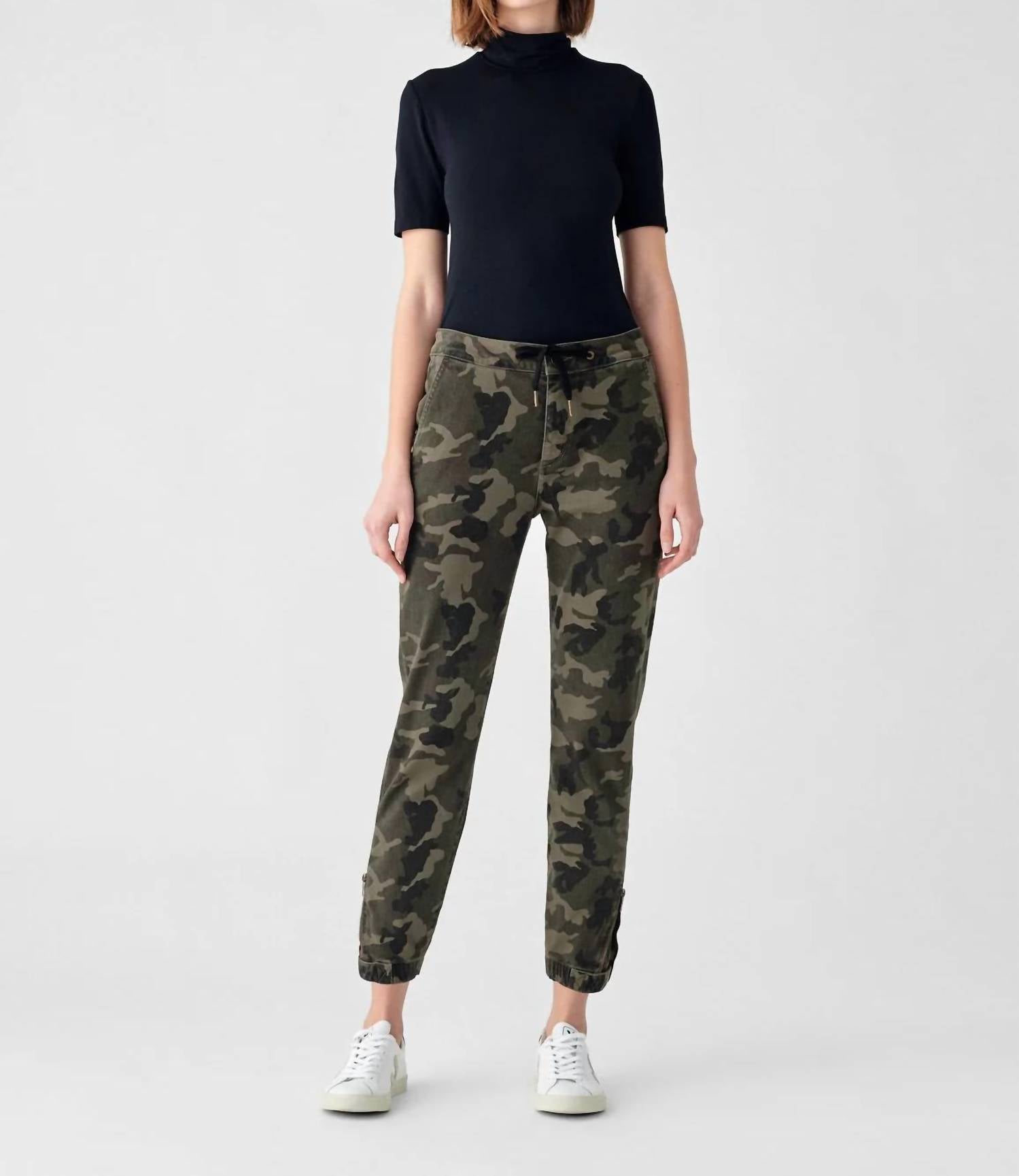 DL1961 - Women's Gwen Jogger in marsh - women's pants - alternate view