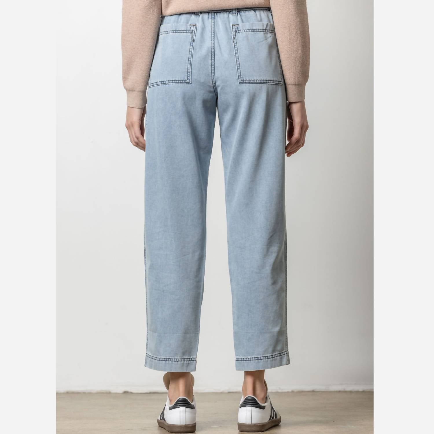 Lilla P - LILLA P DENIM BELTED PANT