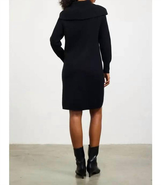 Skies Are Blue - Women's Ribbed Zip Front Sweater Dress