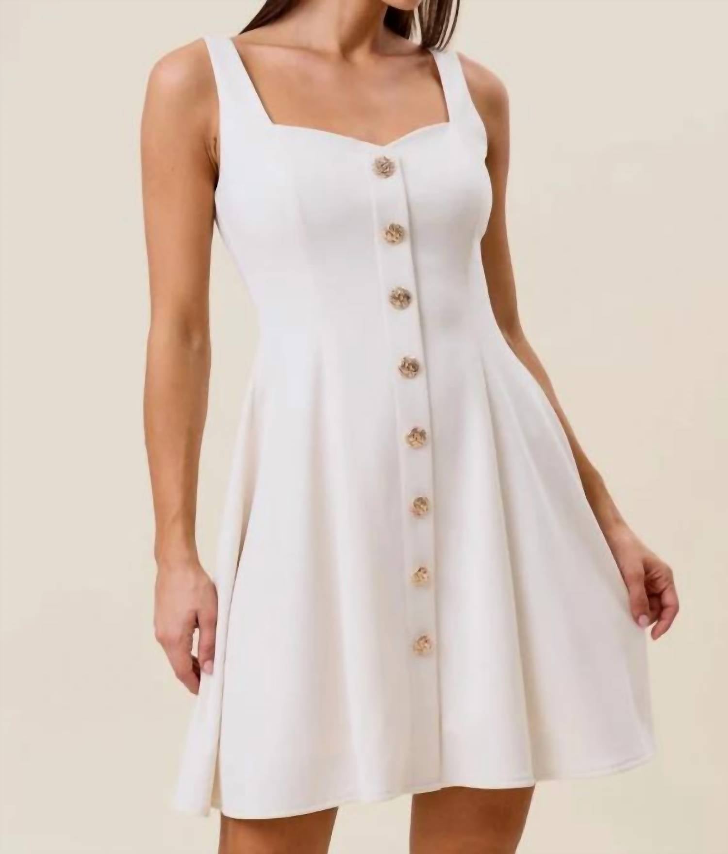 Able - Sweetheart Neck Sleeveless Mini Dress