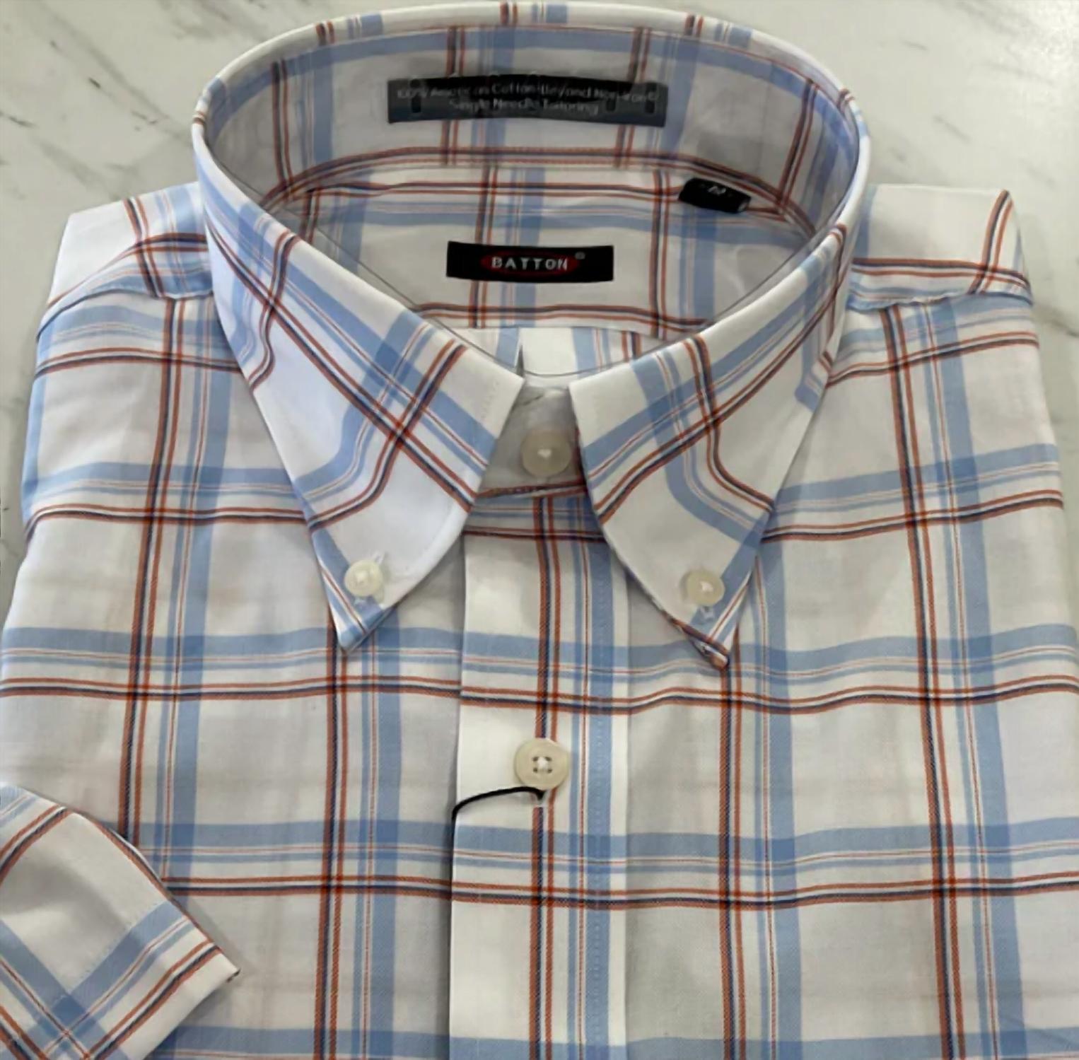 Batton - Men's Abel Short Sleeve Cotton Shirt