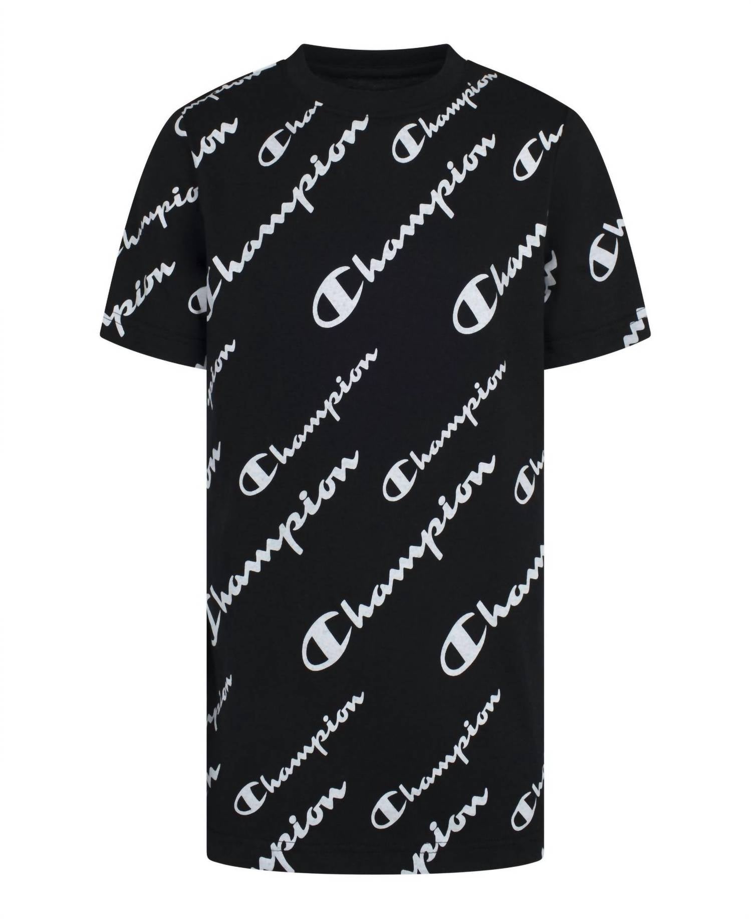 Champion - Little Boys Short Sleeve All Over Print T-shirt