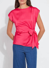 Lysse - Rosalia Tie Drape Mix Media Top