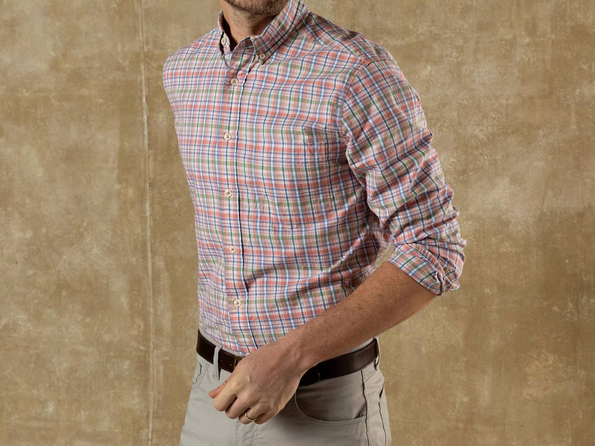 Duck Head - Long Sleeve Cotton Twill Sport Shirt
