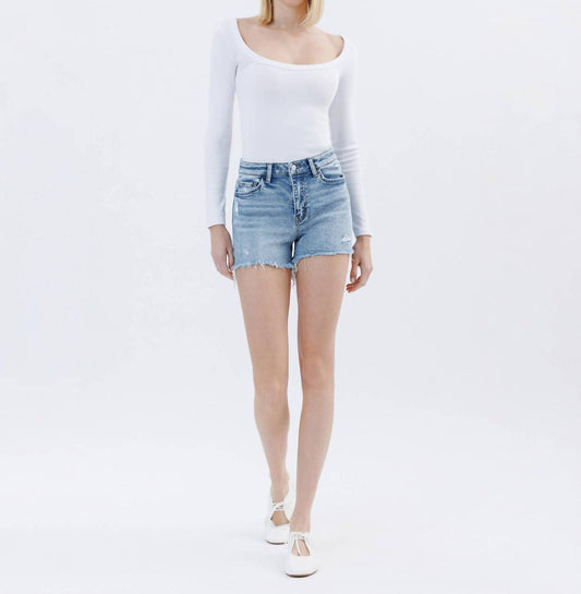 Lovervet - High Rise Distressed Shorts