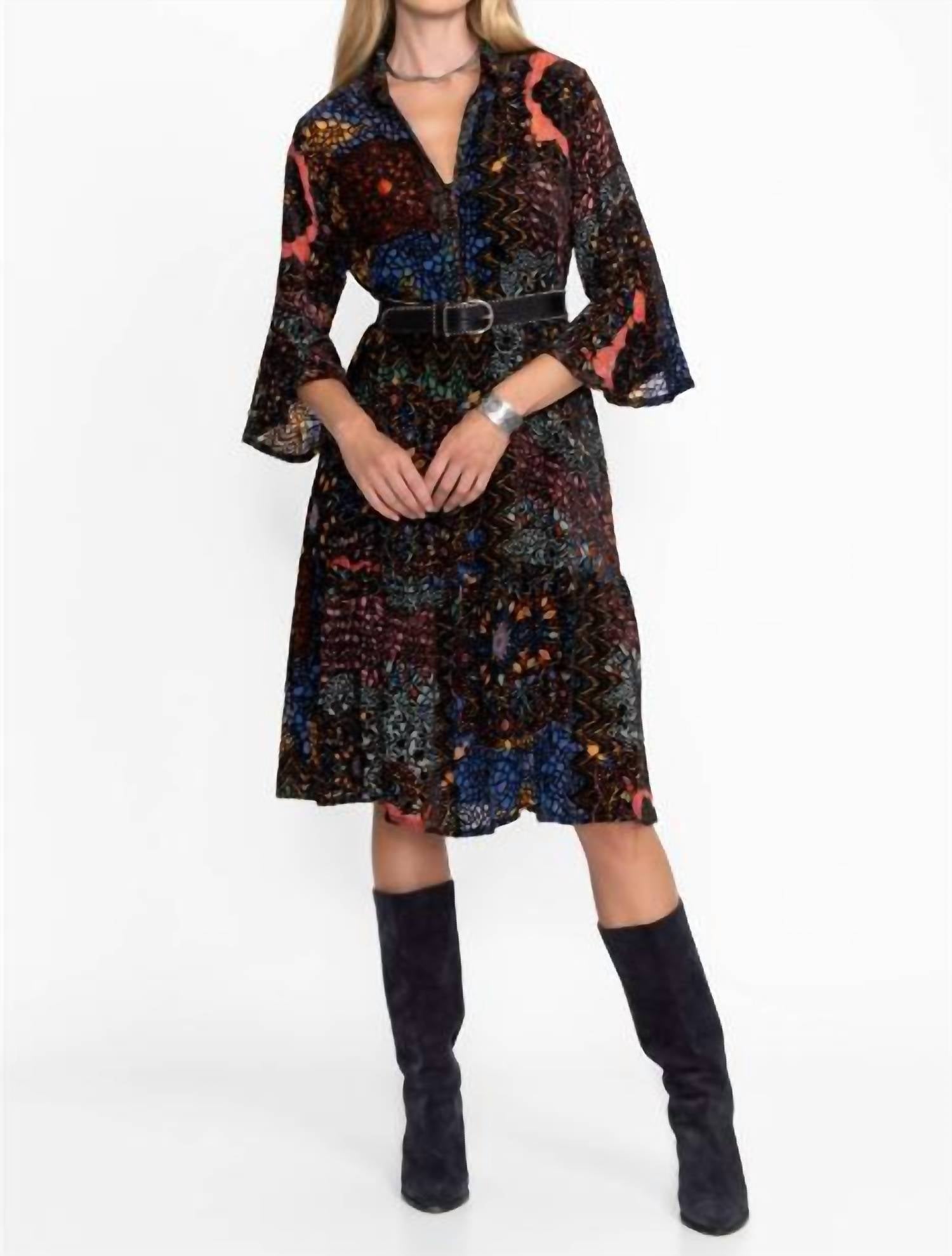 Johnny Was - Nash Midi Burnout Dress