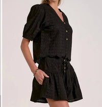 Elan - Midnight Eyelet Short