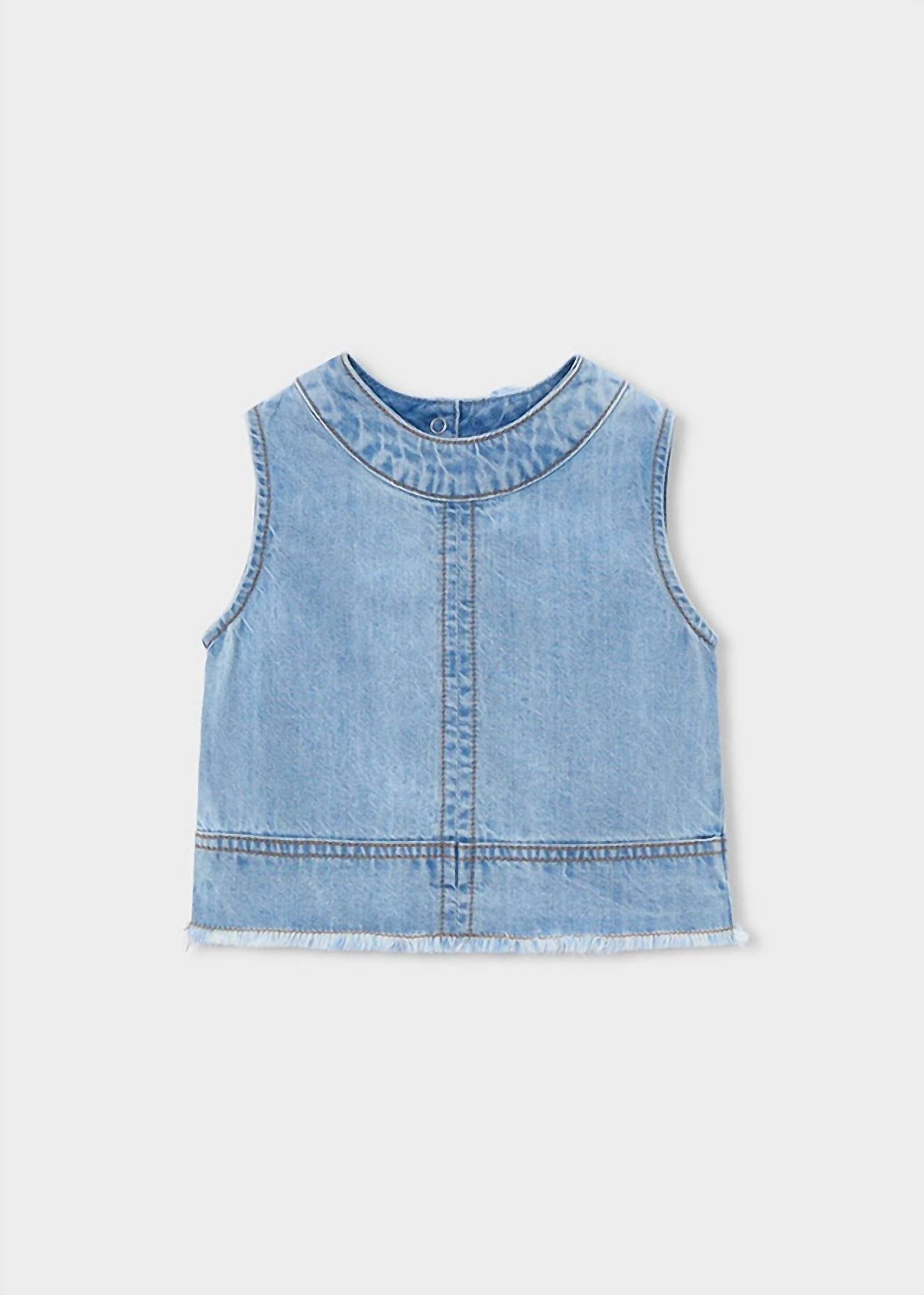 Mayoral - Denim Bow Top