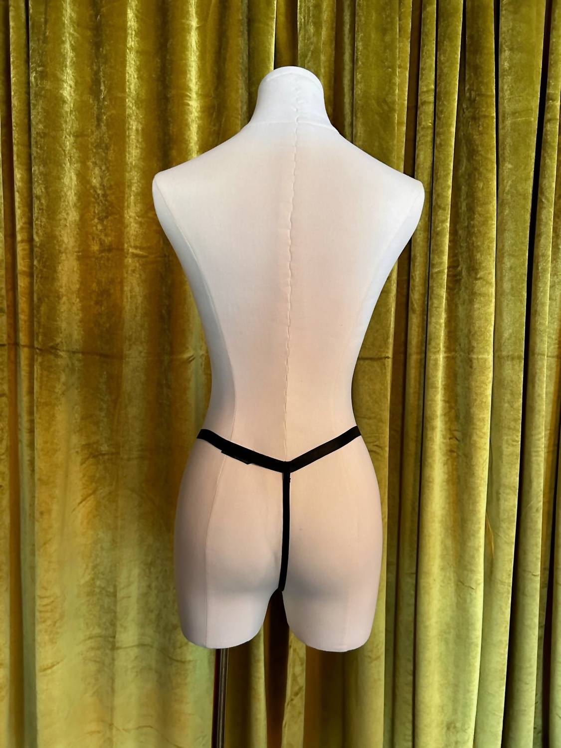 Kilo Brava Embroidered Skirt & G-string Set in black embriodery - women's intimate - view 7