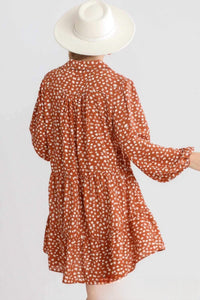Umgee - Rustic Dottie Mini Dress