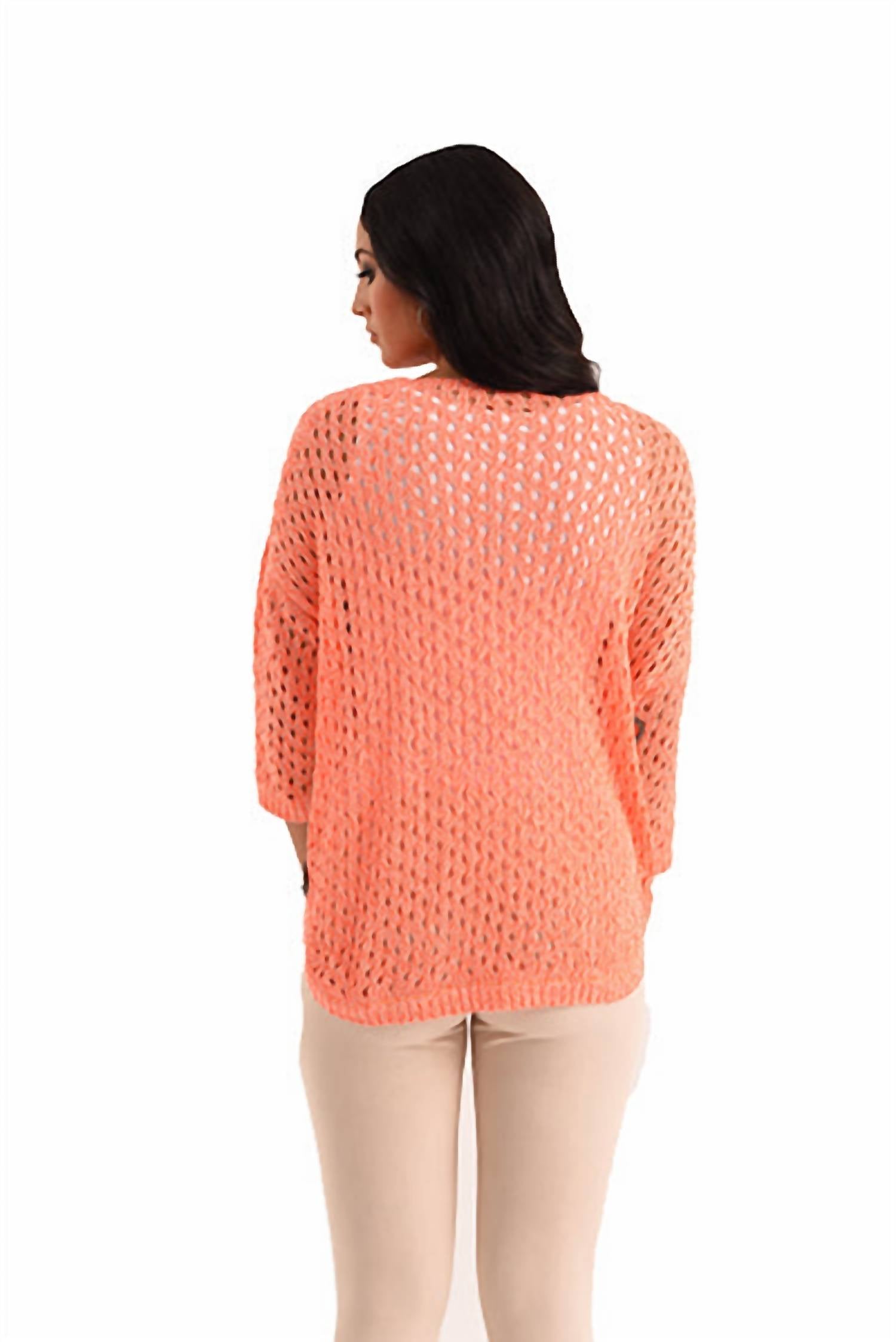 Aimee Wooden Button Poncho
