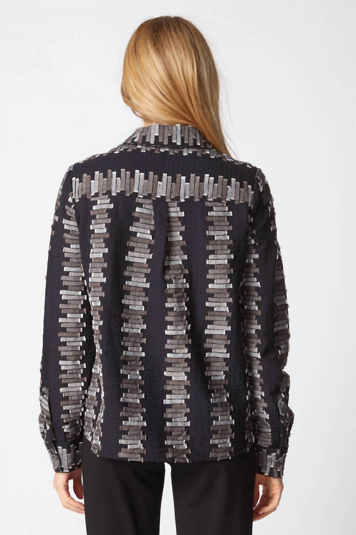 Habitat - Embroidered Cotton Shaped Hem Shirt