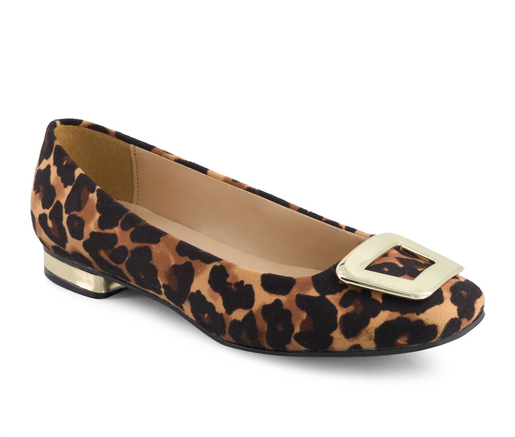 Andrea - Women's Dama Animal Print Ballet Flats