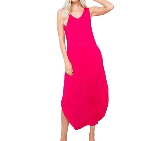 Sweet Lovely By Jen - Darlene Soft Knit Jersey Sleeveless Dress