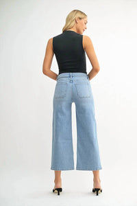 Just Black Denim - Kimberly Cropped Wide Leg Jeans