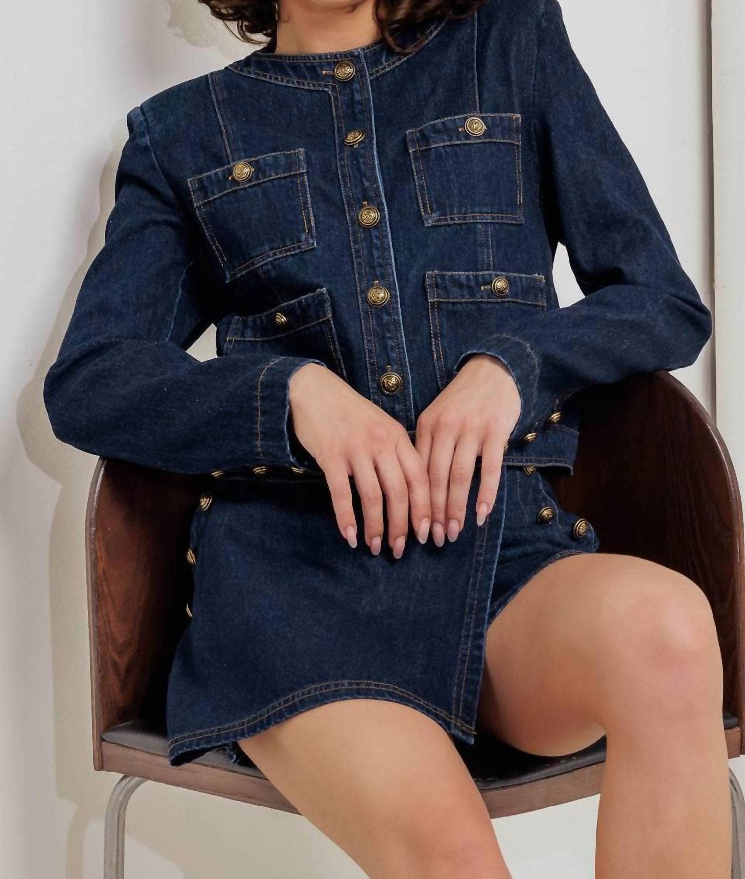 Flying Tomato - Washed Denim Jacket