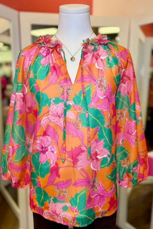 Jade - Women's Dimensional Flower Top