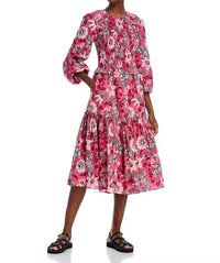 BANJANAN Mortiz Dress in bali floral haze - women's dress