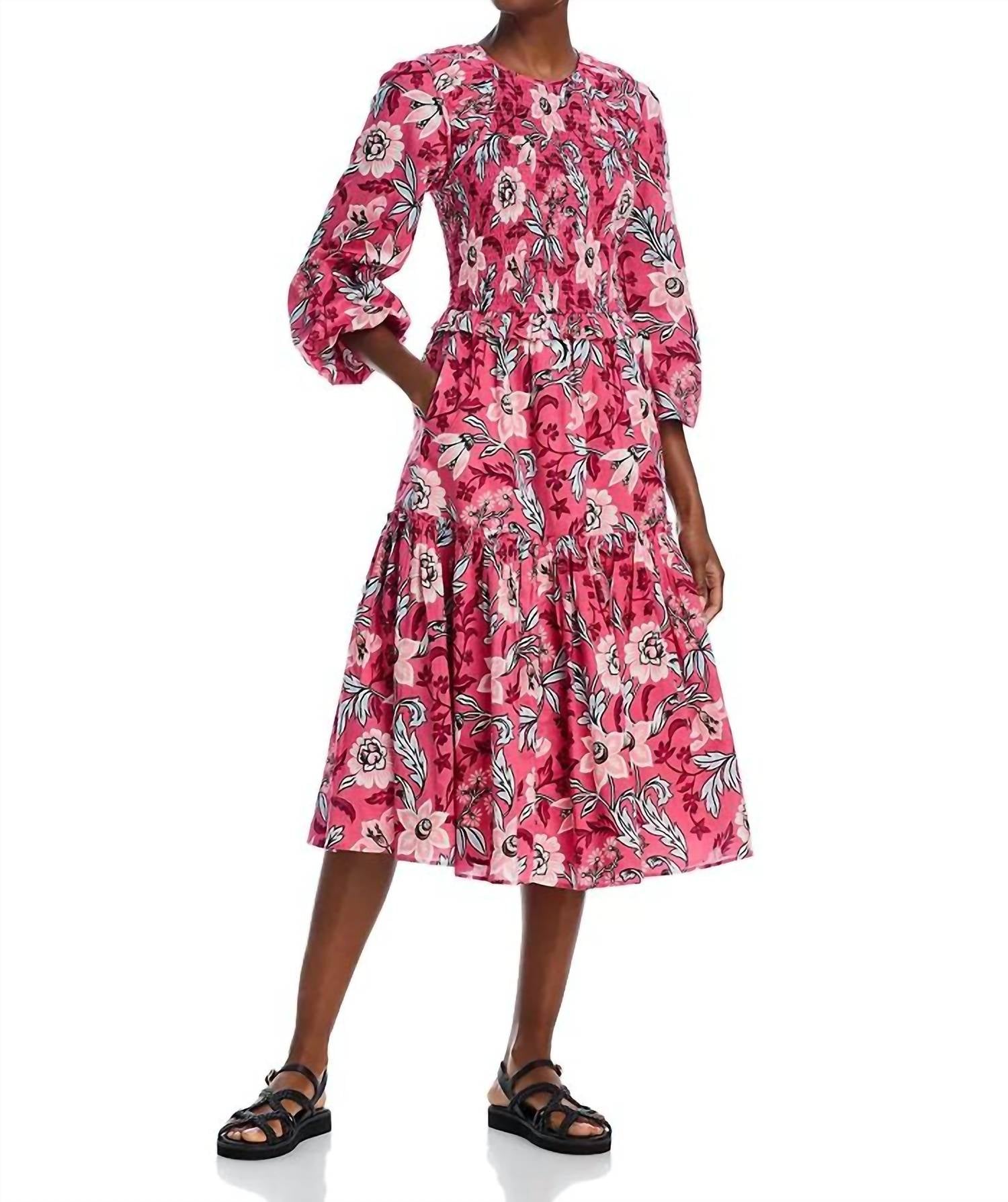 BANJANAN Mortiz Dress in bali floral haze - women's dress