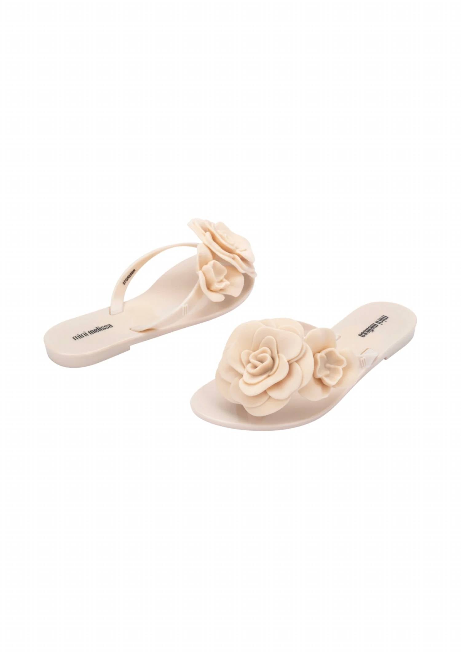 Mini Melissa - Girls' Harmonic Petals Flip-flops