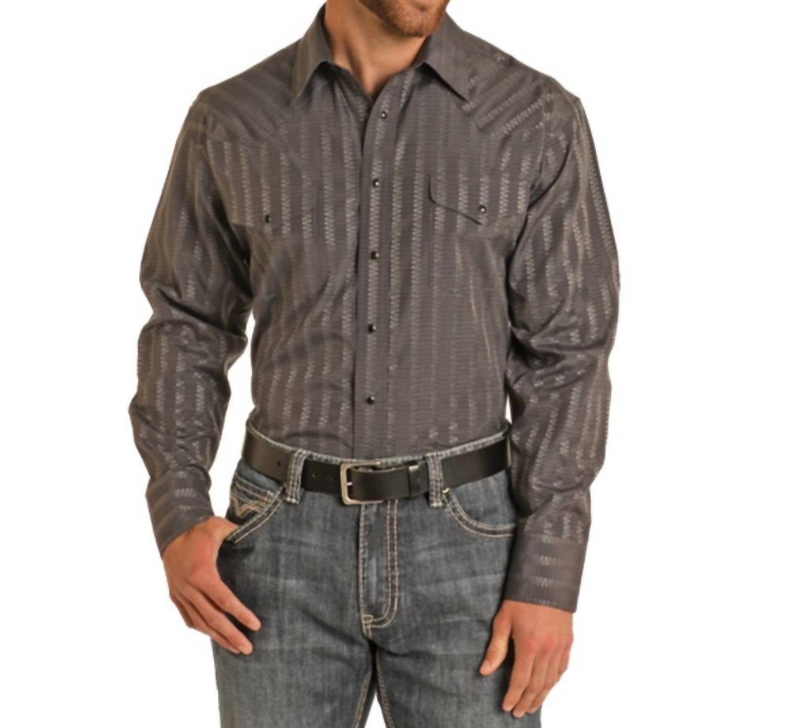 Panhandle - Snap Western Dobby Shirt