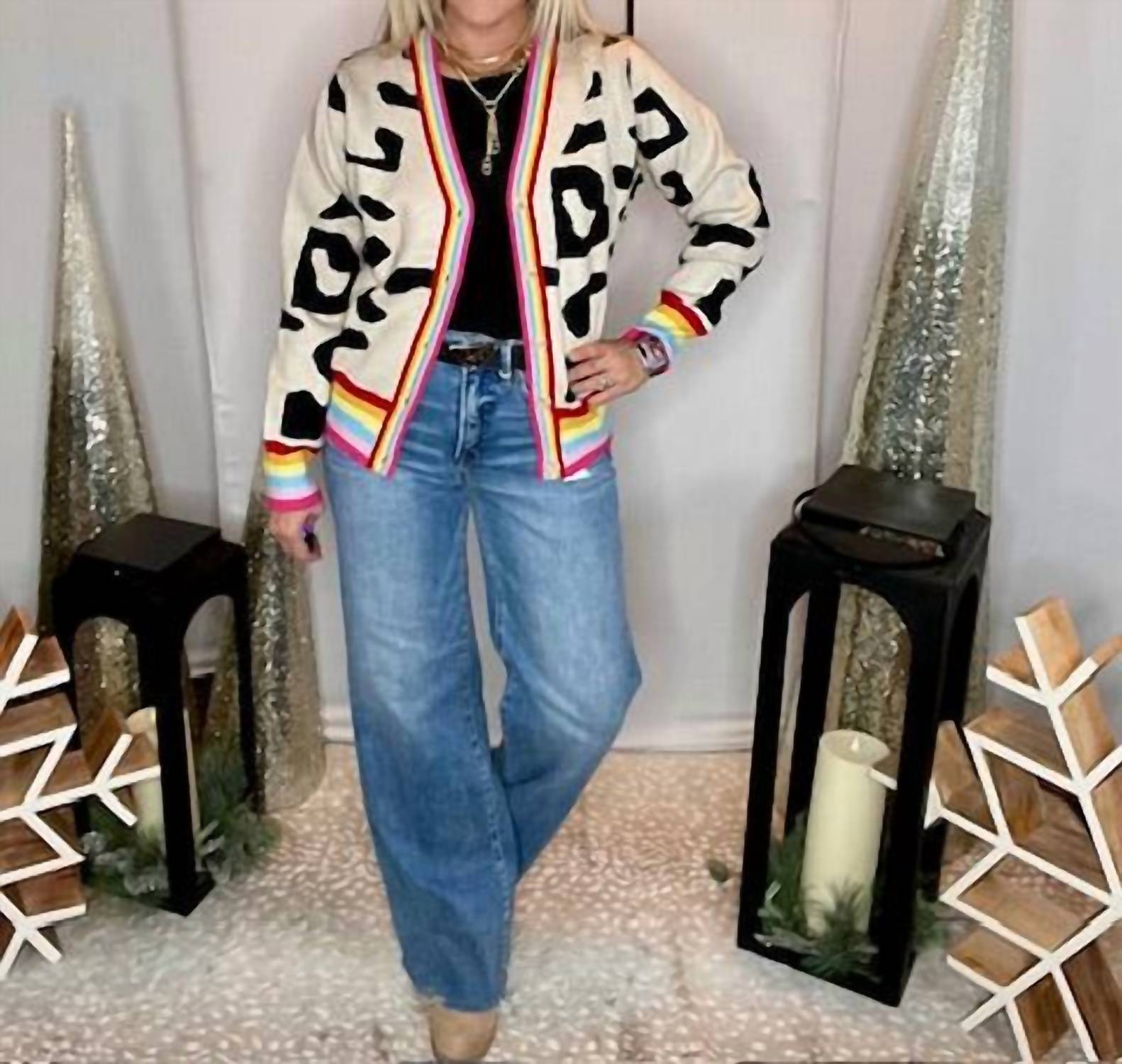 Bibi - Party Leopard Cardigan