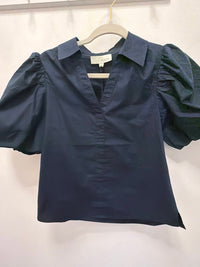 Pinch - Bubble Sleeve Blouse Top