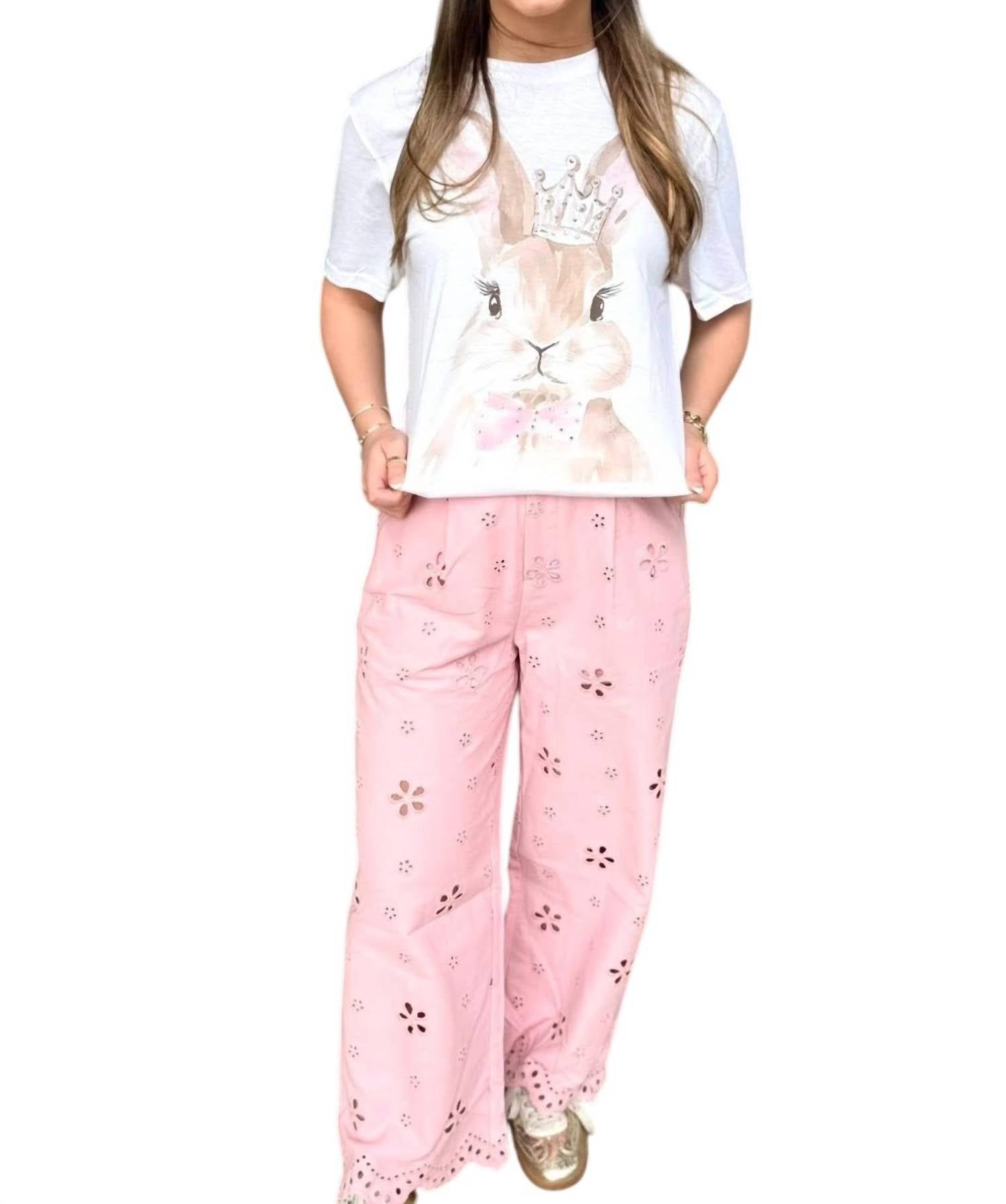 Style Usa - Embroidered Wide Leg Pants