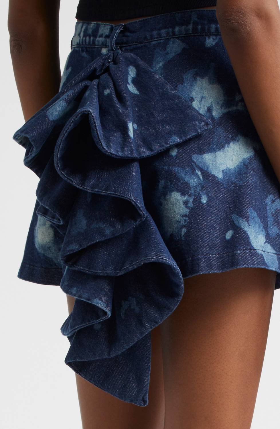 Orire - Bubi Denim Ruffle Mini Skirt