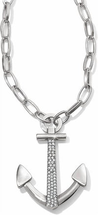 Brighton - Large Anchor Necklace with Crystals