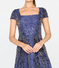 Kay Unger Ophelia Gown in navy - women's dress - alternate view