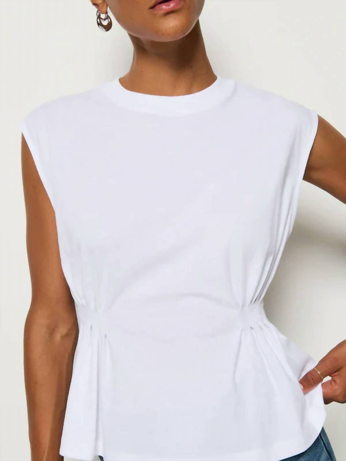 Nation Ltd - Meg Sleeveless Pleated Top