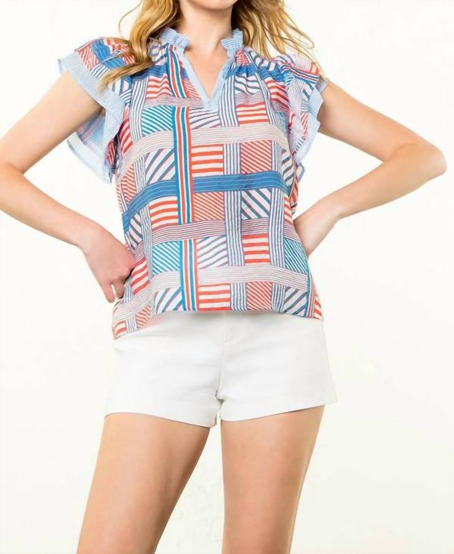 Thml - Flag Flutter Sleeve Blouse