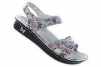 Alegria Women's Leather Sandal in looker white - women's sandal - detail view