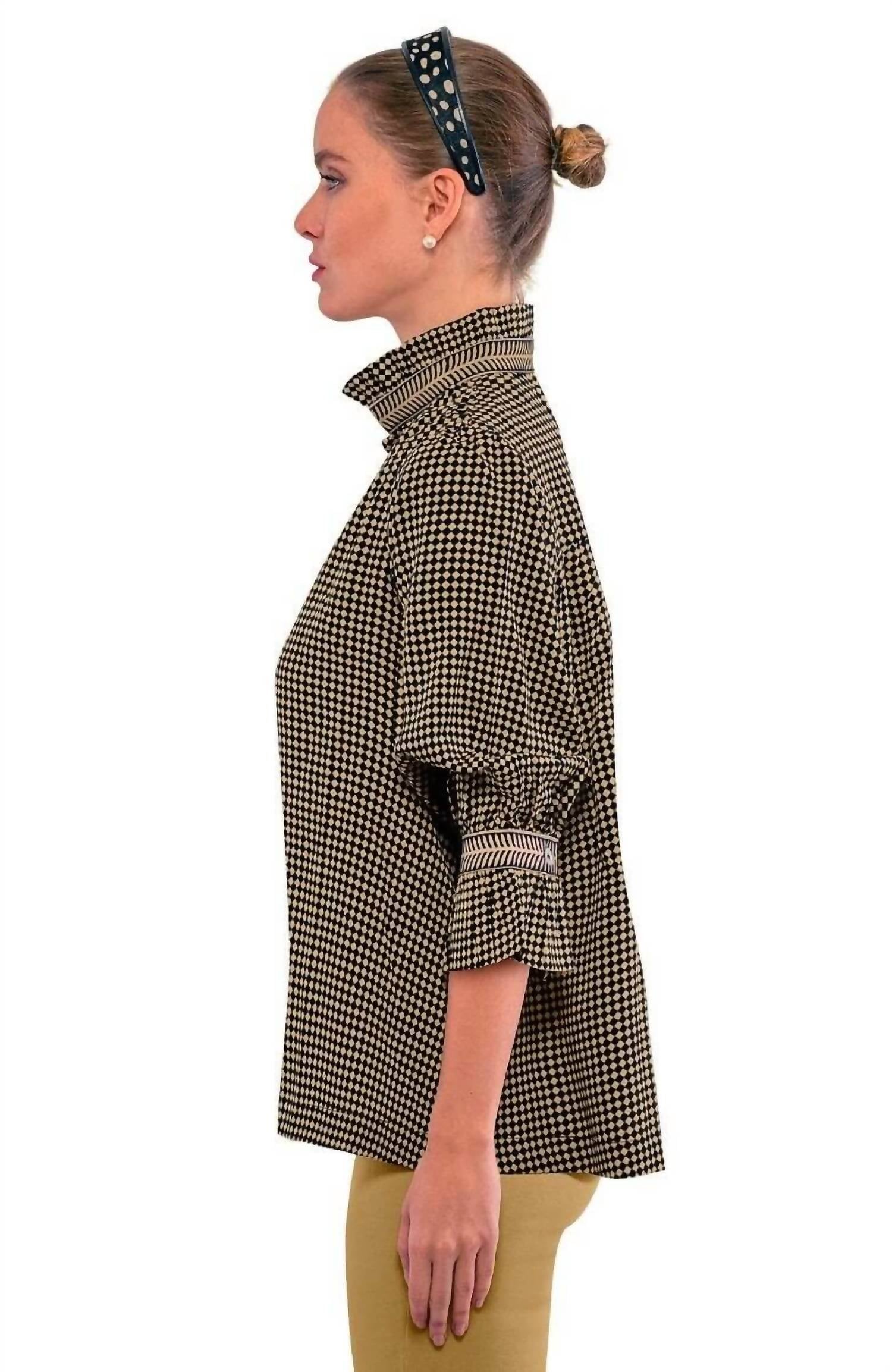 Gretchen Scott - Ruffleneck Tunic Top