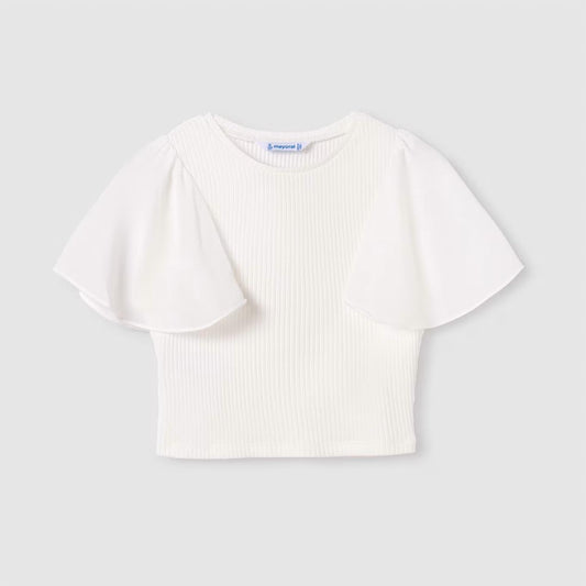 Mayoral - Girl's Fluster Sheer Sleeve Top