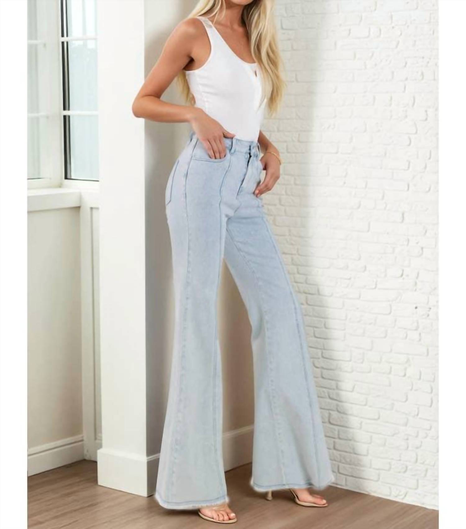 Wisteria Lane - Julia Wide Leg Palazzo Fit Jeans