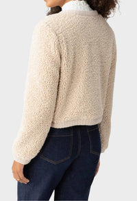 Sanctuary Button Front Cozy Cardigan in toasted almond - women's cardigan - detail view